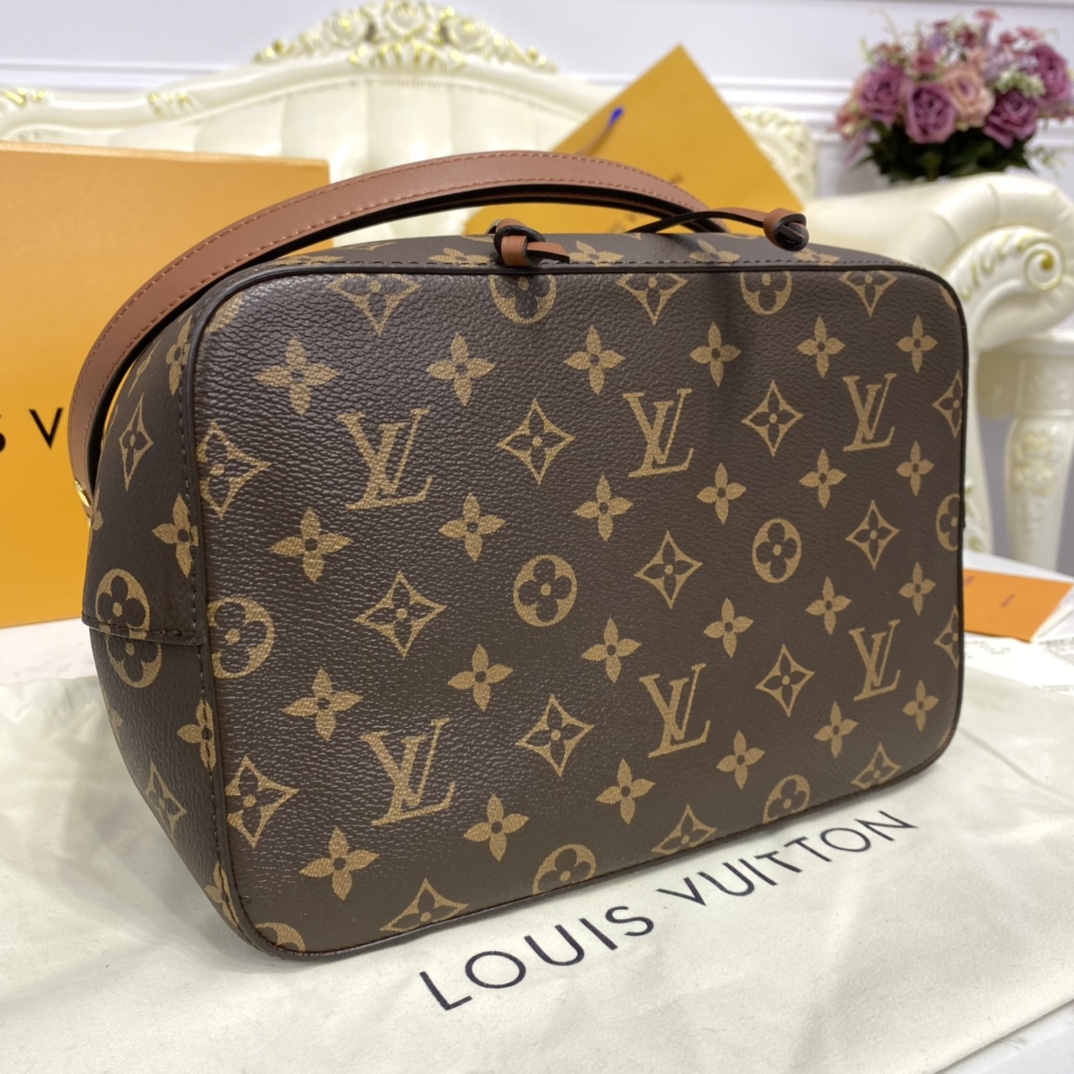 Louis Vuitton NEONOE MM Bucket Bag Monogram M44887 Caramel